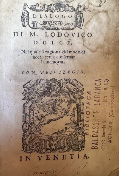 Dialogo Di M. Lodovico Dolce