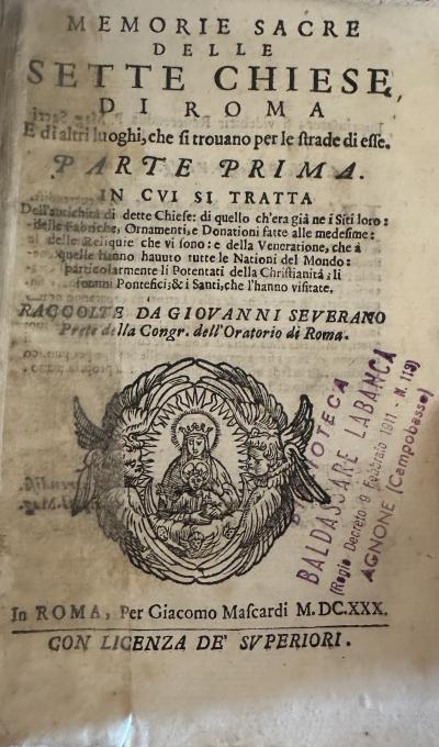 Memorie Sacre Delle Sette Chiese Di Roma