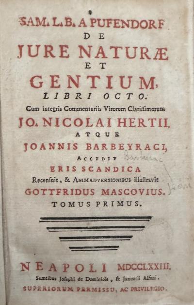 De Iure Naturae Et Gentium