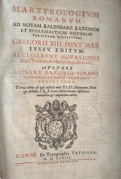 MARTYROLOGIUM ROMANUM